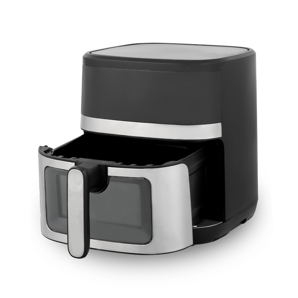 Sort og sølv blandede farger Air Fryer