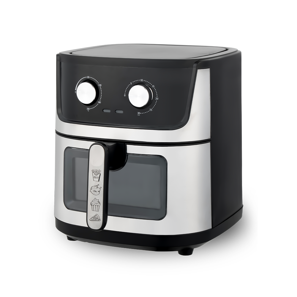 Rotary Control Synlig Air Fryer med stor kapasitet
